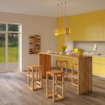 Die Barhocker STEP von vitamin design setzen durch ihre klare Formensprache moderne Akzente  Barhocker Holz in Eiche, geölt - STEP von vitamin design