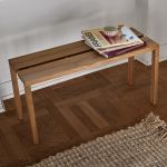 Sitzbank aus Holz in Eiche 90cm Peg Bench von Moebe