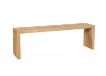 Hell geölte Sitzbank BANK aus Eiche mit einer Länge von 140 cm von Raumgestalt  Raumgestalt - BANK moderne Sitzbank 140 cm in Eiche hell