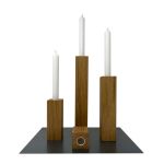 Kerzenständer-Set in Eiche geölt - Kerzenqurtett von Raumgestalt