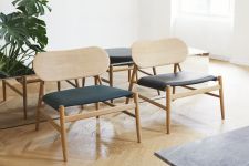 Designer Lounge Sessel aus Holz - FERDINAND LOUNGE CHAIR von Brdr. Krüger