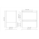 Technische Zeichnung von JOURNAL SIDE TABLE von FORM & REFINE
