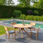 Traditional Teak CARMEN TABLE - Gartentisch aus Teak in rund