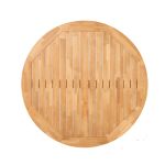 runde Tischplatte von Gartentisch aus Teak - DIANA MOSAIC von Traditional Teak