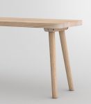 Massivholz Sitzbank in Eiche gekalkt UNA von vitamin design