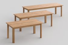 nordisch eleganter Massivholz-Esstisch VIVUS von vitamin design