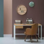 Schreibtisch aus Holz und Metall mit Schublade - KAI von take me HOME