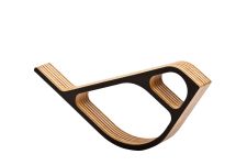 Schwarz lackierter Vogel MATS aus Holz von MÜLLERNKONTOR Vogel aus Holz schwarz lackiert von MÜLLERNKONTOR - MATS