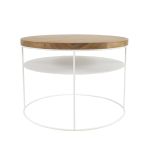 AMSTERDAM von take me HOME - Couchtisch mit Ablage in 60cm aus Holz und Metall