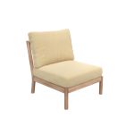 Zwischenmodul des Outdoor Loungesofas TRADITION von Skagerak by Fritz Hansen in Honey Yelloy Outdoor Loungesofa Zwischenmodul Tradition Skagerak by Fritz Hansen