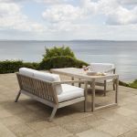 Skagerak by Fritz Hansen - VIRKELYST TABLE HIGH Outdoor Couchtish aus Teak