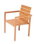 Komfortabler Gartenstuhl MAXIMA aus witterungsbeständigem Teakholz von Traditional Teak Traditional Teak - Terrassenmöbel-Set aus Holz mit Gartenstuhl MAXIMA