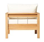 Loungesessel MAXIMA aus Teak in der Rückenansicht Traditional Teak - MAXIMA Loungesessel aus Holz Rückenansicht