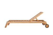 Gartenliee aus Holz in Teak mit verstellbarer Rückenlehne - LUNA LOUNGER von Traditional Teak