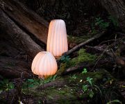 Große TR12 und ST906 strahlen eine angenehme Wärme aus  Designer Tischlampe TR12 und ST906 von Tom Rossau im Wald