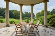 Gartentisch rund aus Teak und Alu - DIANA von Traditional Teak