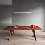 Esszimmertisch aus Holz in amerikanischer Nussbaum - LARGUS von vitamin design