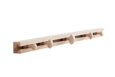 Kleiderhaken TRACK in der Ausführung Medium (90 cm) in Eiche natur Design Wandgarderobe TRACK M - 90 cm - in Eiche natur von applicata