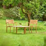 In Kombination des Garten Loungetisches MANON ELIPSE von Traditional Teak und passenden Stühlen entsteht eine einladende Sitzgruppe MANON ELIPSE - Traditional Teak ovaler Garten Loungetisch aus Holz in Teak