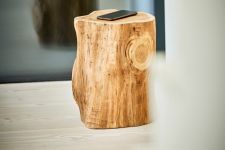 Teakholz Hocker massiv - CANO von Jan Kurtz 