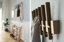 Garderoben-Set für schmale Flure aus Holz - MOOSTAND & RECES von Roon & Rahn