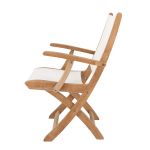 Bequemer Klappstuhl aus Teak mit Armlehne JUMP von Jan Kurtz