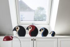 Deko Vögel aus Holz - Papagei DISCUS von Hans Bölling für architectmade