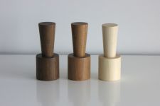 kleine Salzmühlen ZUGETAN in Eiche geräuchert, Eiche und Ahorn