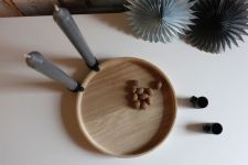 Adventsdekoration - Tablett mit Kerzenhalter LUNA von applicata 