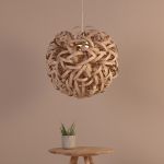 PENDANT GIANT XL von Tom Raffield große Kugelleuchte in EIche