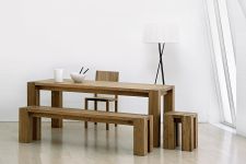 massiver Esstisch aus Holz TAURUS von vitamin design