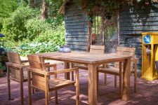 Modernder Design Gartenstuhl stapelbar - MAXIMA von Traditional Teak 