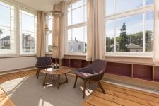 dreizehngrad INDUSTRIAL stilvolle Cluster Pendelleuchte aus Glas und Holz