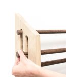 Detail Schuhregal für Garderoben-Set schmal aus Holz - MOODSTAND von Roon & Rahn