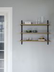 offenes Wandregal aus Holz und Metall - WALL SHELVING von MOEBE
