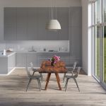 Echtholz Esstisch in amerikanischer Astnussbaum, geölt - PAPILIO BASIC von vitamin design