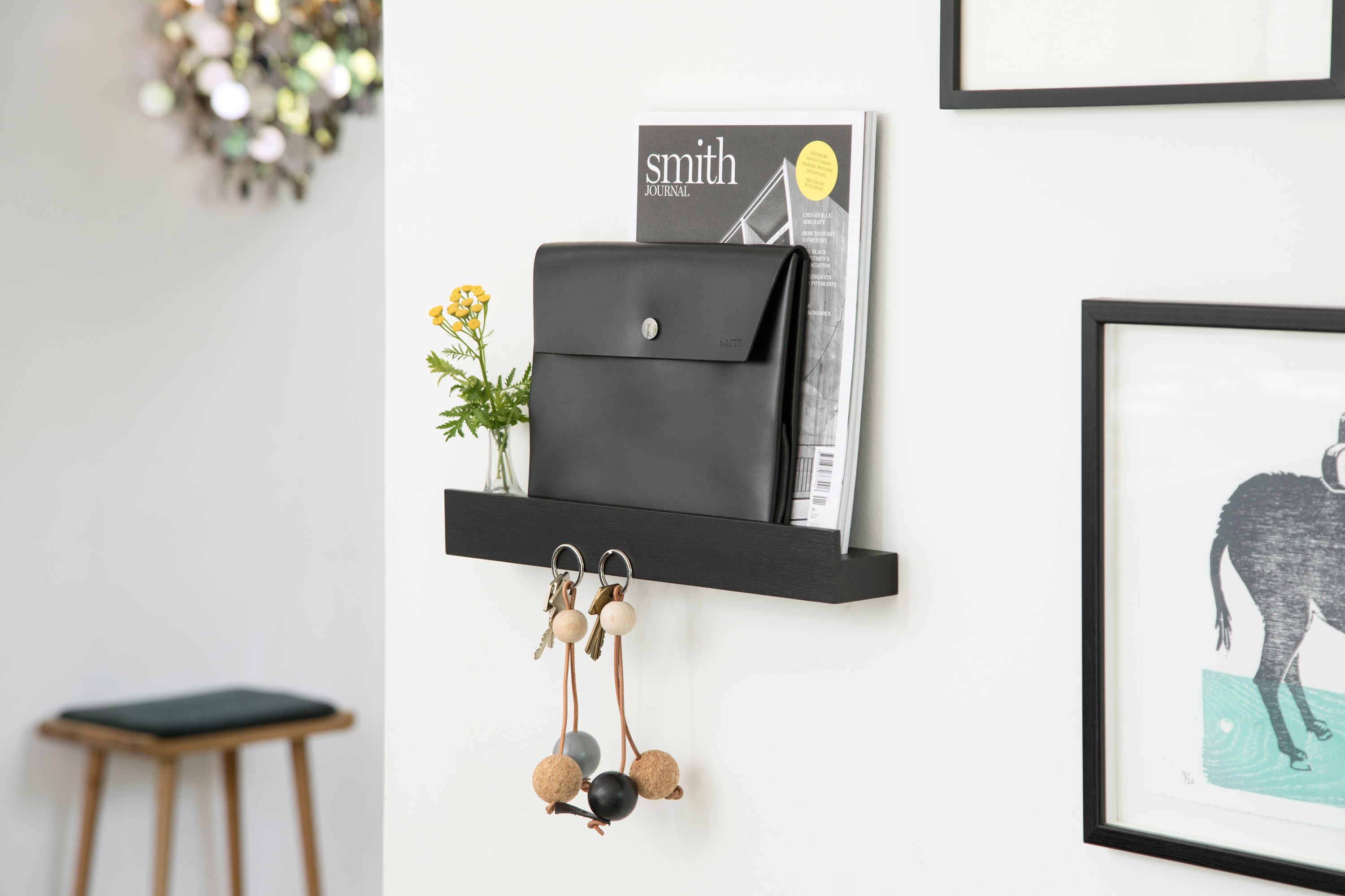 Magnetisches Regal MAGNET SHELF von by Wirth | HolzDesignPur