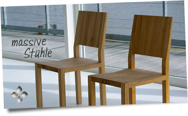 Massive Stühle aus Holz - stilvolle Massivholzstühle bei Holz Design Pur Massive Stühle aus Holz - stilvolle Massivholzstühle bei Holz Design Pur