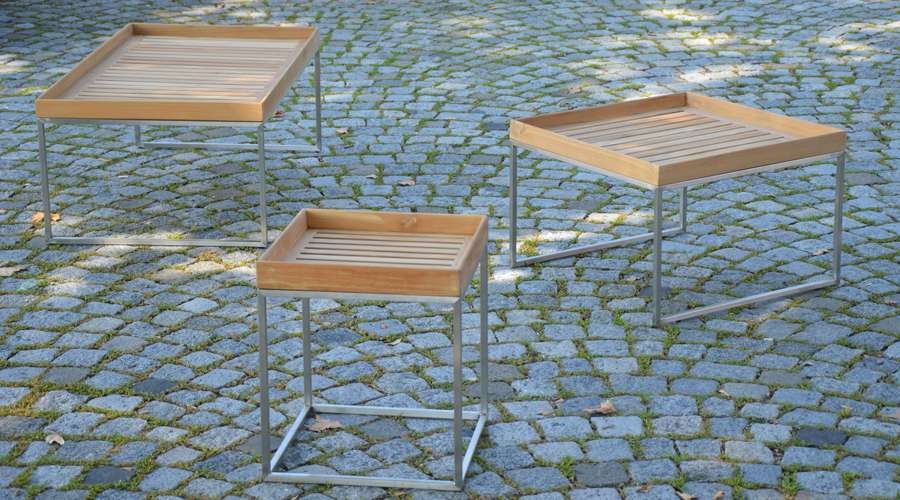 Beistelltisch PINO für den Garten von Jan Kurtz HolzDesignPur