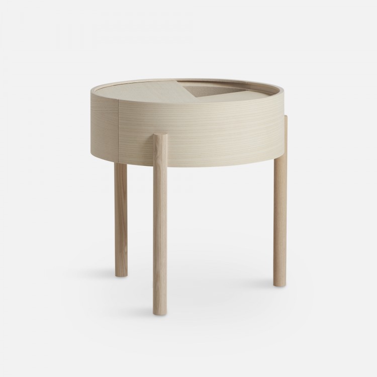 Beistelltisch mit Stauraum ARC SIDE TABLE von WOUD | HolzDesignPur