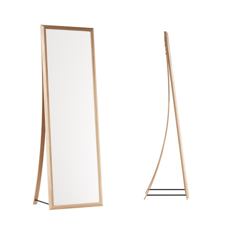 grosser Standspiegel mit Holzrahmen - FRAMED MIRROR