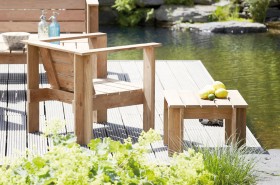 Lounge Sessel Garten Holz sdatec.com