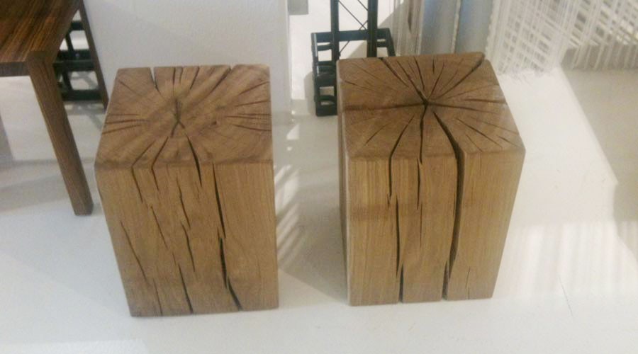 Hocker KLOTZ von vitamin design I HolzDesignPur