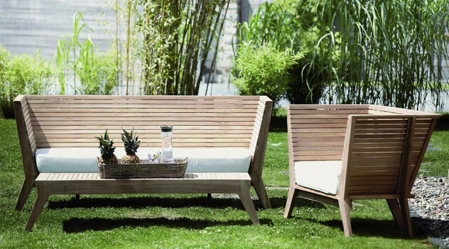 HolzGartenbank aus Teak Sitzbank WILLIAM Jan Kurtz
