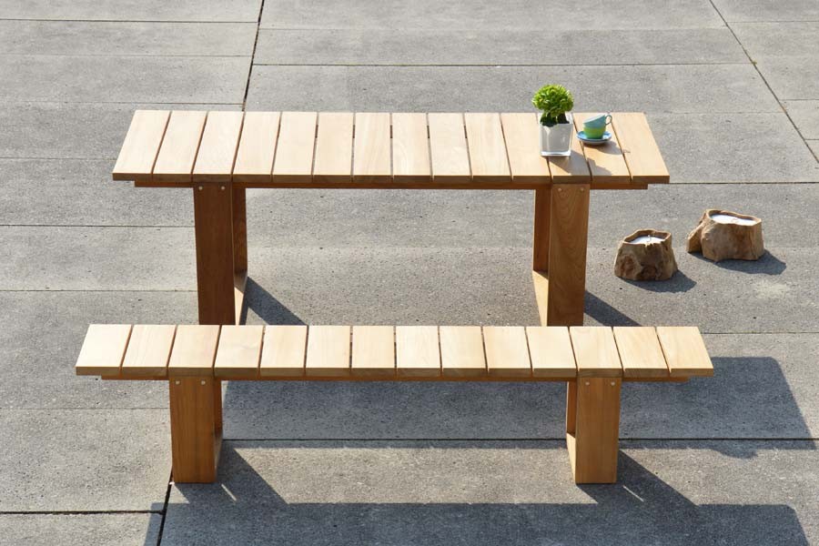 Gartentisch mit Bank GALLERY von Jan Kurtz | HolzDesignPur