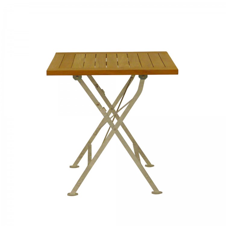 Balkon Klapptisch aus Holz und Metall LUCCA von Jan Kurtz HolzDesignPur