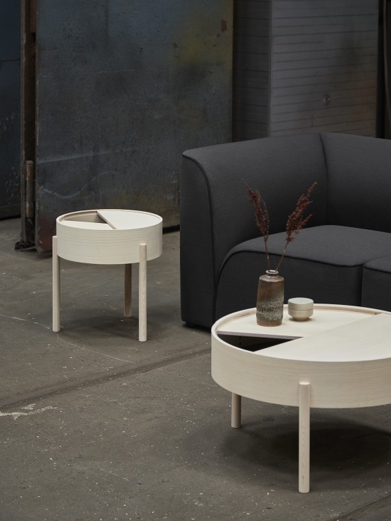 Beistelltisch mit Stauraum ARC SIDE TABLE von WOUD | HolzDesignPur