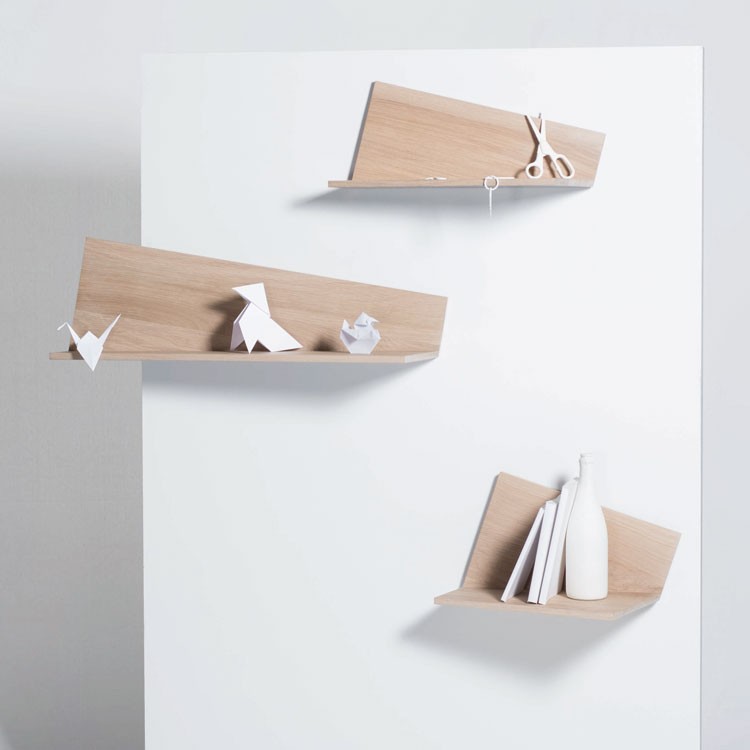 kleine Design Wandregale Eiche Pliage Drugeot Labo_900x750