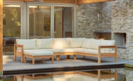 Gartensofa MAXIMA aus Holz von Traditional Teak | HolzDesignPur